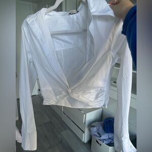 Jason Wu Cropped Knot Top